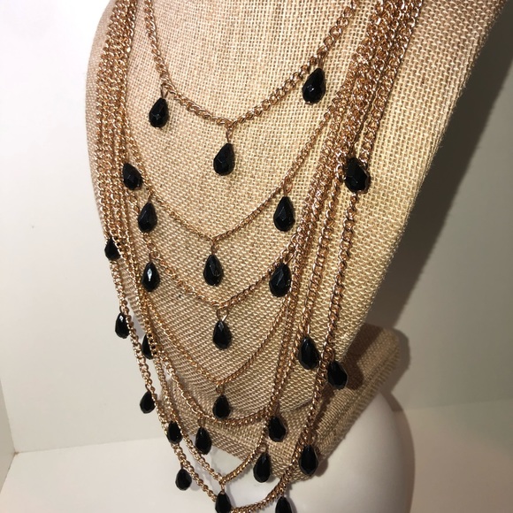 Multi-Strand Statement Necklace - Picture 3 of 5